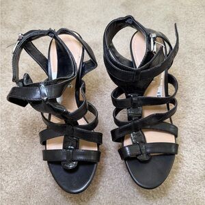 Elegant Black Strappy Heels